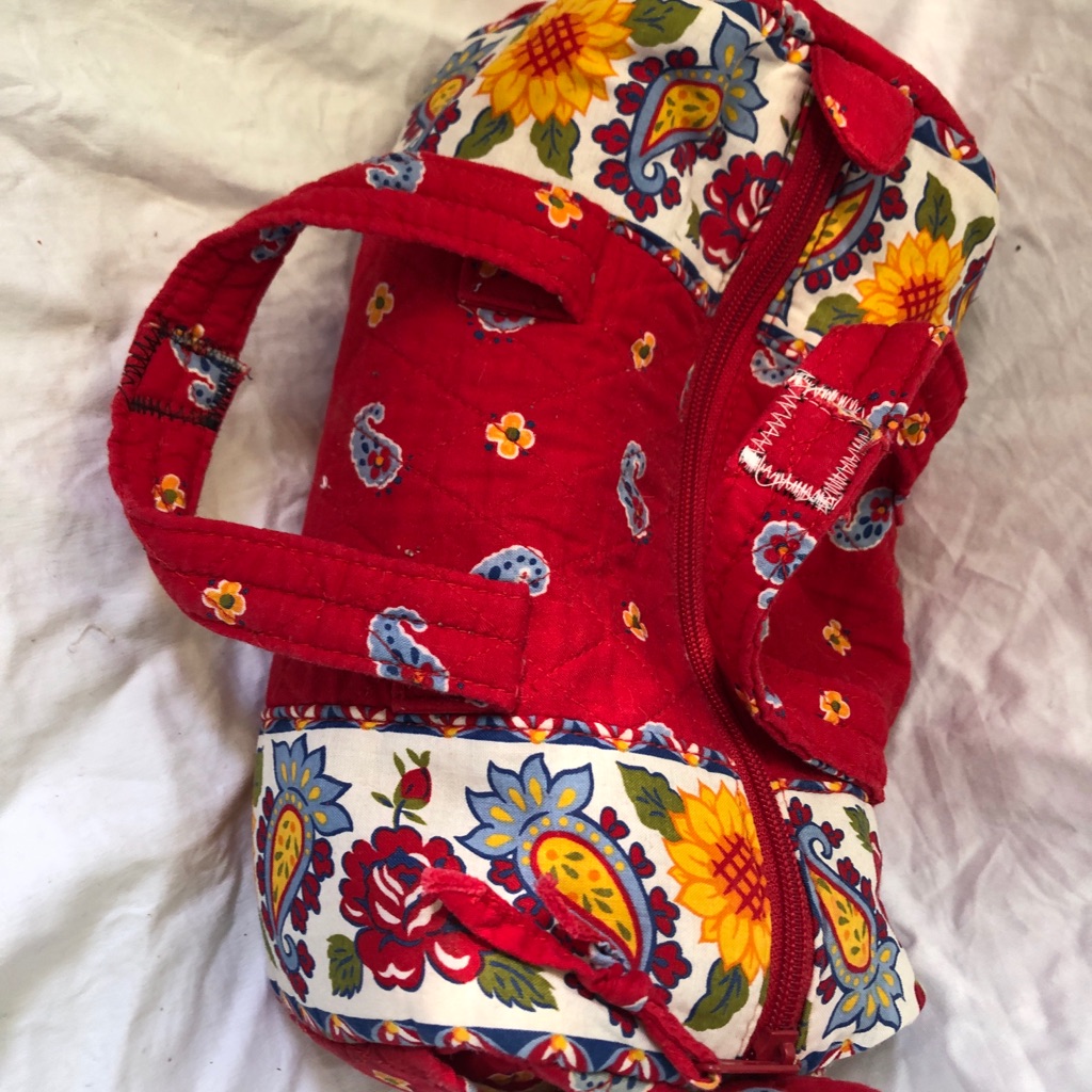 Sunflower Floral Red Women's Bag